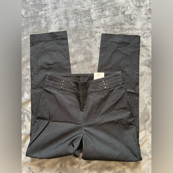 JM Collection Women’s Studded Rivet Pants in Waverly Denim, size M, NWT! - Picture 3 of 9